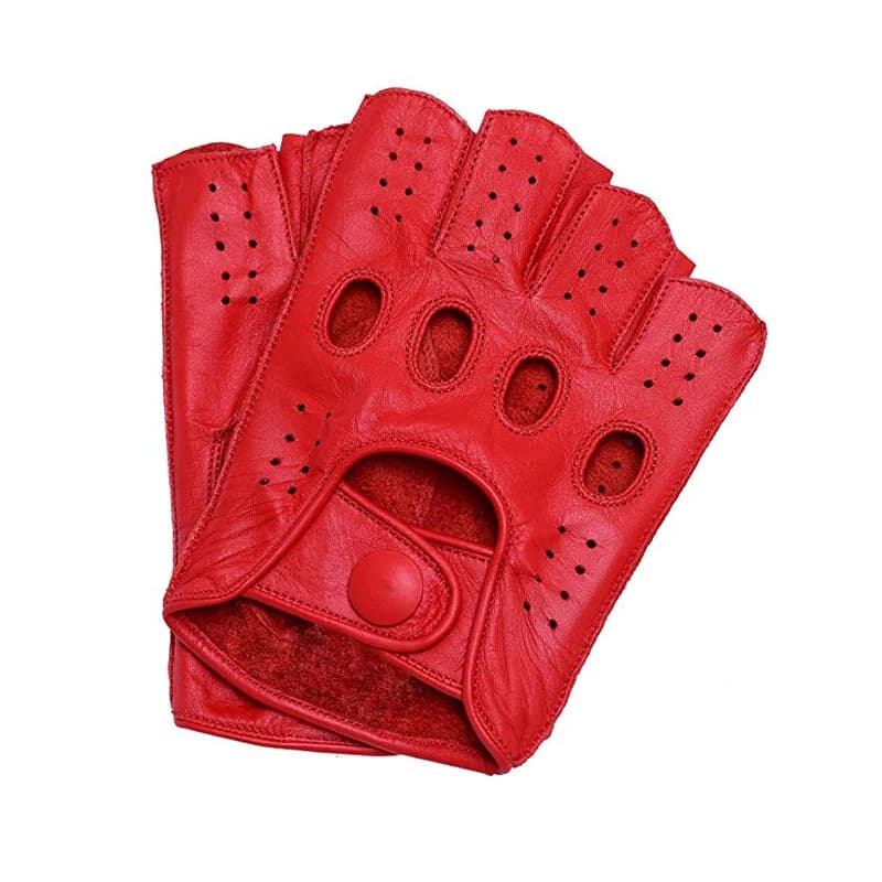 New Arrival Men's Leather Gloves Driving Half-Year Gloves Faced goat's Leather Gloves Fitness Gym Gloves without fingers Gloves Free Shipping