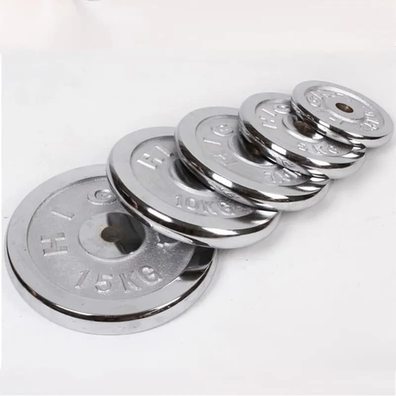 1 pcs 0.5-1.75kg gym Fitness barbell handlebar disc plate apply on 25mm diameter rod lift equipment for training muscle weight exercise