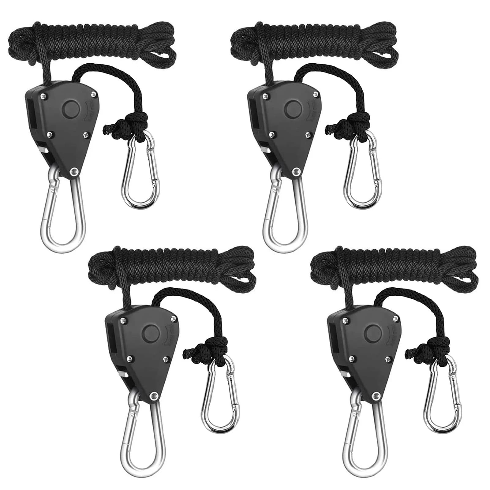 8 pz/4 pz/2 pz puleggia cricchetti Kayak e canoa barca arco poppa corda di bloccaggio cinghia di fissaggio 1/8 pollici Heavy Duty gancio di corda regolabile