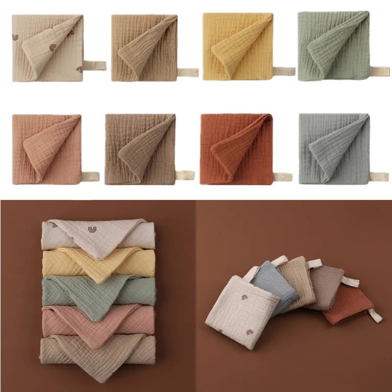 1 pz 4 strati morbido assorbente garza Burp panno di cotone bavaglini bambino fazzoletto ciuccio panno neonato coccole panno bambino roba