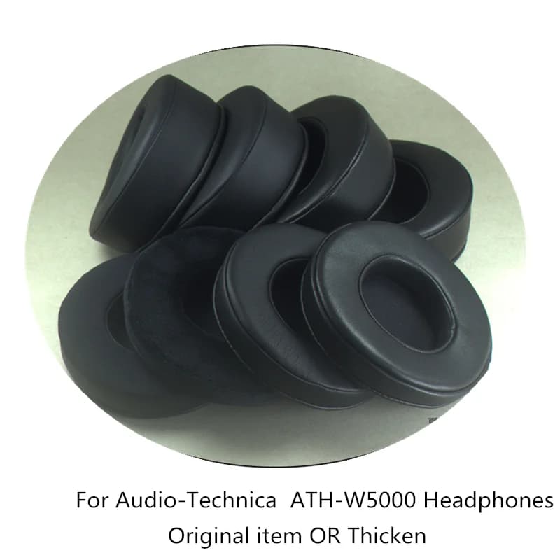 Angled Sheepskin Ear Pads earpad 105MM For Audio-Technica ATH-W5000 Headphones Headset Accessories Soft Memory Foam Ear Cushion