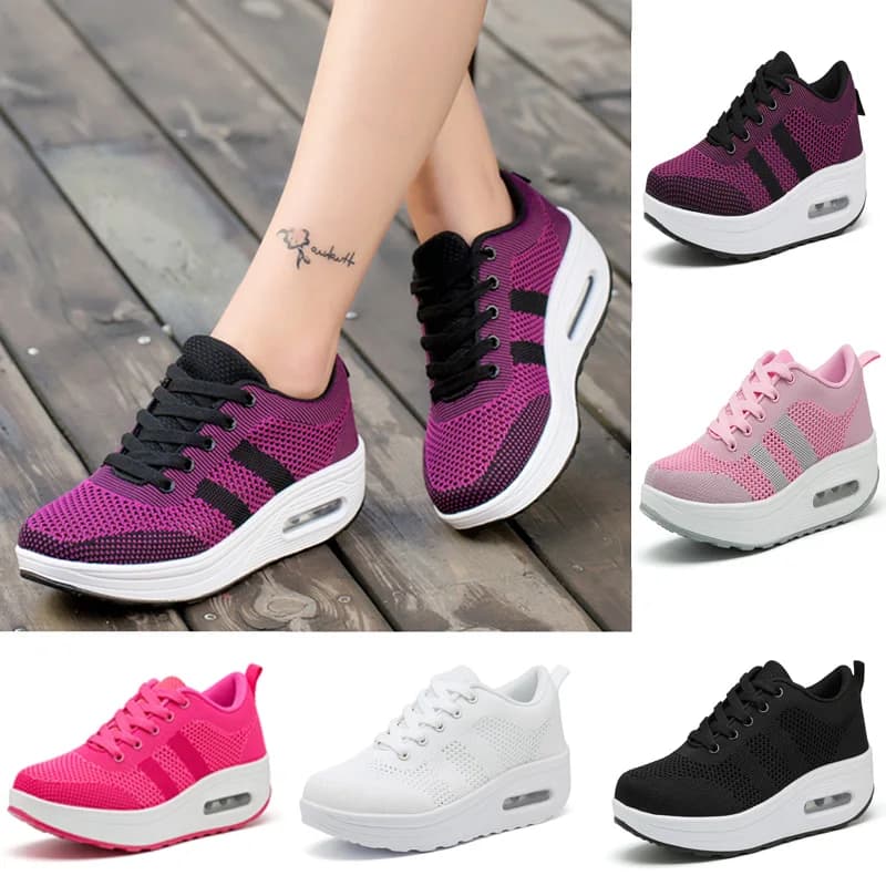Women shoes 2025 new spring tenis feminino light breathable mesh white shoes woman casual shoes women sneakers platform WSH3784