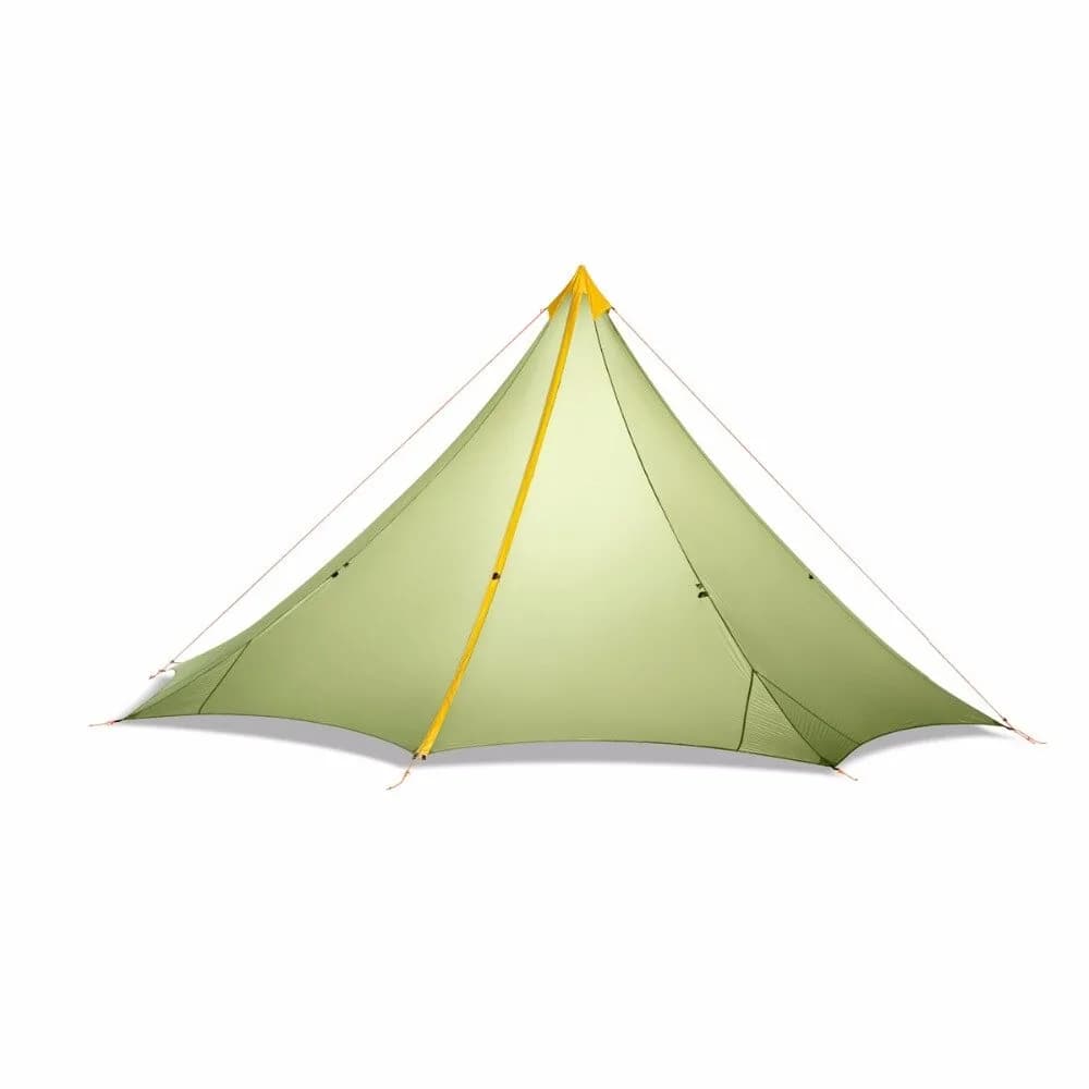 Nodo 860g Tenda da campeggio ultraleggera senza stelo Piramide 4-8 persone Grande telo 20D Nylon Entrambi i lati Rivestimento in silicone Trekking all'aperto