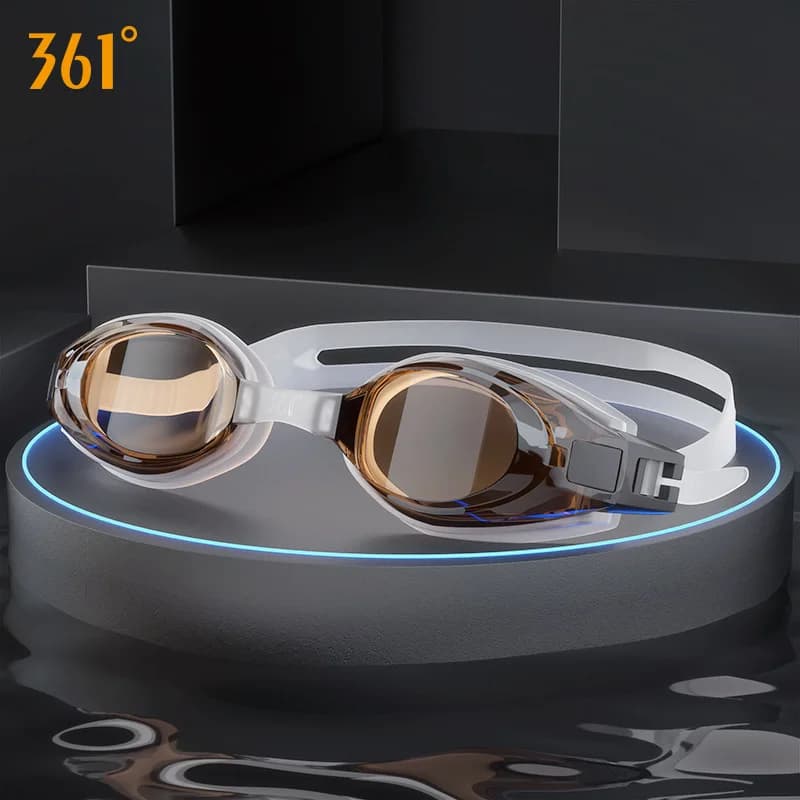 ot Professional Waterproof Silicone Swimwear UV Swimming Glasses Ear Caps for Men Woman Water Sports Glasses