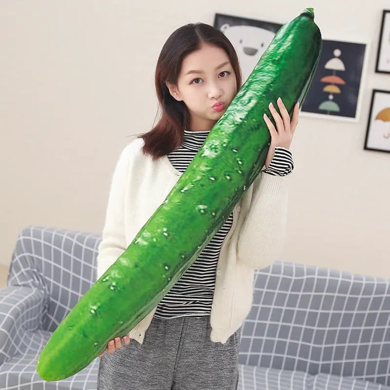 55-110cm enorme simulazione creativa cetriolo peluche morbido farcito carino frutta cuscino divertente regalo di compleanno bambola
