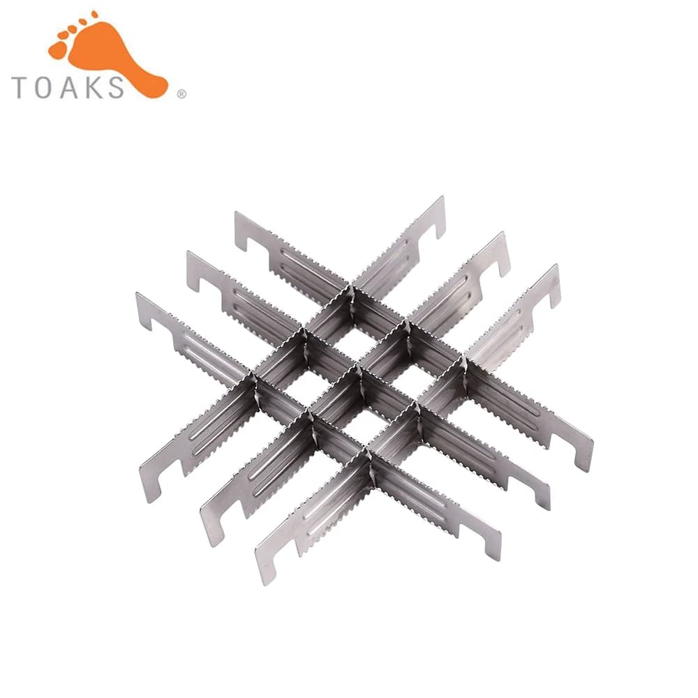2/4/6pcs toak titanium wood stove for outdoor cross bars and Rack Mini portable cross support for Rack camping support BAR-02