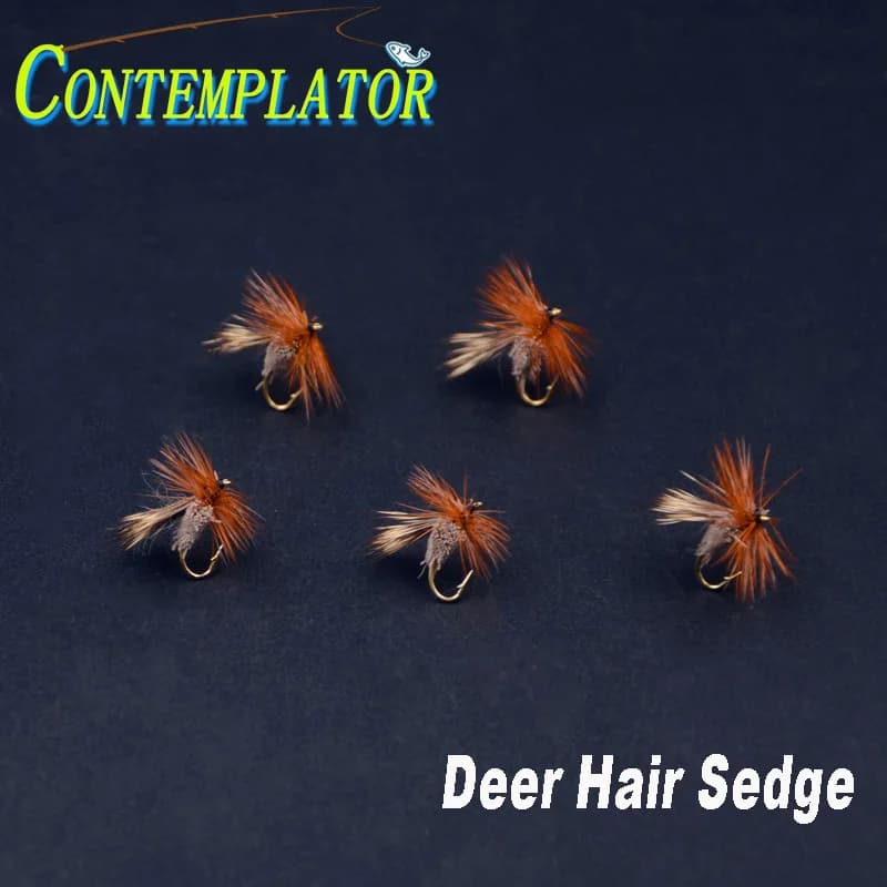 14 # Special dear hair Sedge dry flies for trout fishing 5 pieces/box mosques model Sedge large