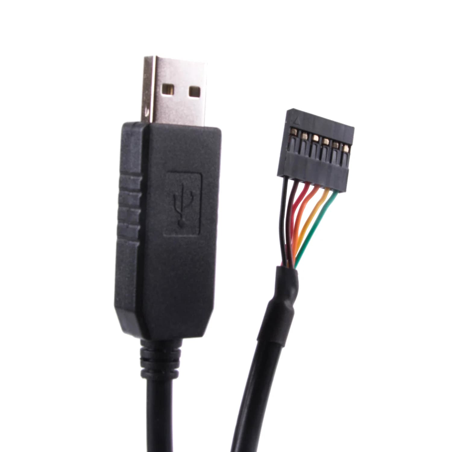 CP2102 serial cable adapter from USB to TTL UART RS232 download block cable module finished to 6pin LED 3.3V indicator for Arduino 6ft