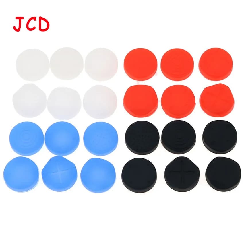 JCD 6 Pezzi Silicone Thumbstick Grip Cap Joystick Analogico Custodia protettiva per Psvita PS Vita PSV 1000/2000 Slim