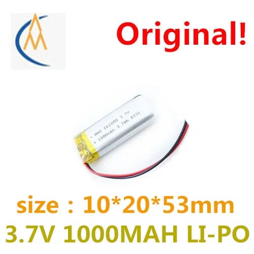 buy more will cheap3.7V lithium battery 102053 1000mah GPS Bluetooth speaker / device / micro navigator monitoring mobile power