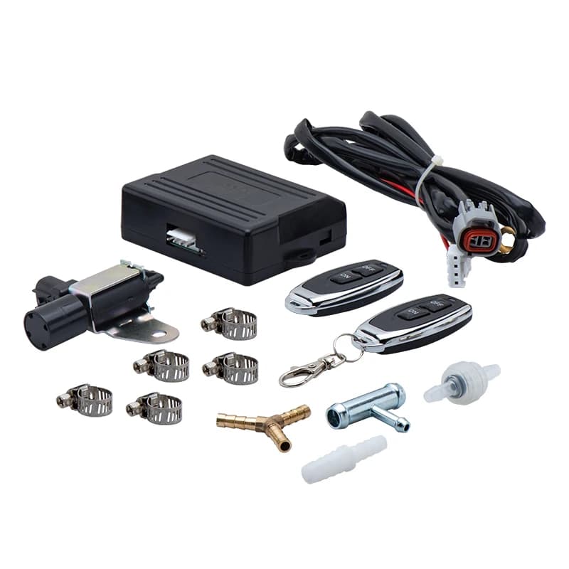 Set di aspirapolvere con controller per valvola di ritaglio di scarico remoto elettronico wireless universale