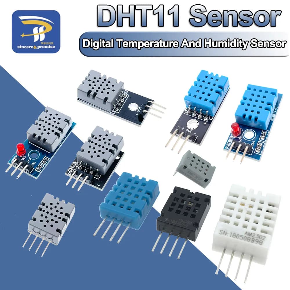 DHT22 AM2302 DHT11 AM2322 AM2320 Digital Temperature Humidity Sensor Module MW33 Card for High Precision Low Power Arduino