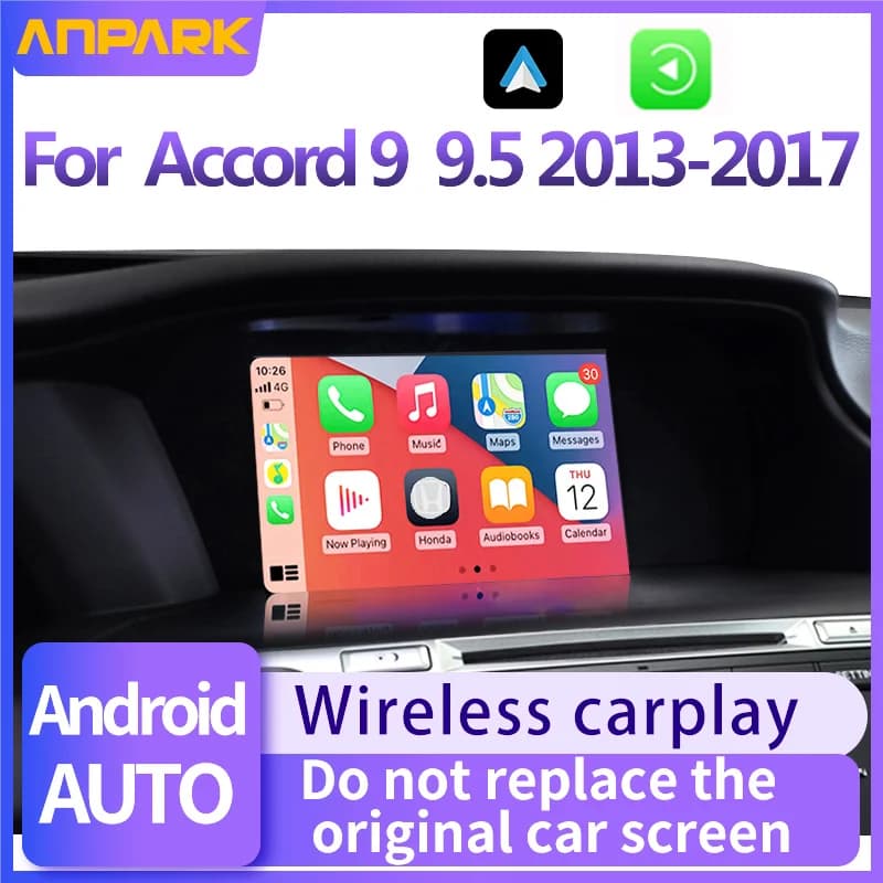 Lettore multimediale per Auto per Honda Accord 9 9.5,2013 2014 2015 2016 2017 5G Wireless Carplay Android Auto Bluetooth telefoni, musica