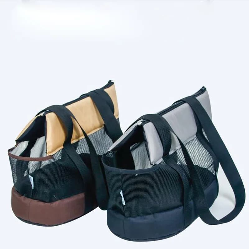 Borsa da trasporto per animali domestici traspirante in rete portatile, borse a tracolla singole, viaggi all'aperto, cucciolo, gattino, estate