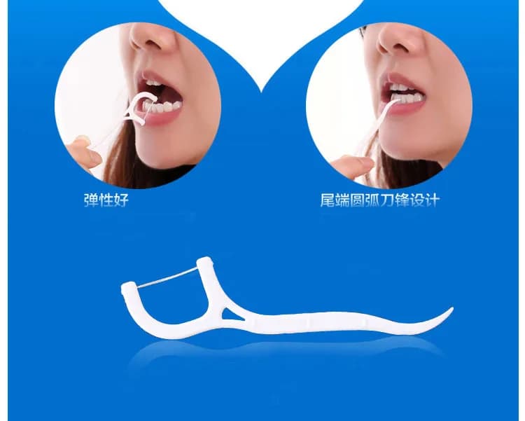 Stuzzicadenti con Filo Interdentale 30 pz/Confezione, Spazzolini Interdentali per Pulizia dei Denti, Stuzzicadenti per Molari