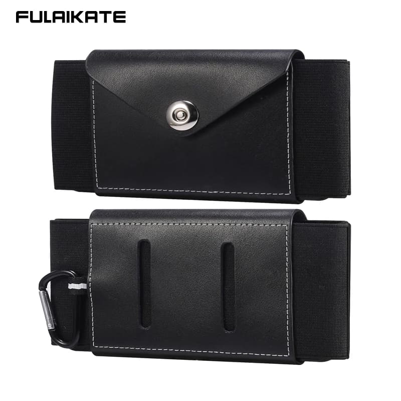 FULAIKATE Ultra Thin Cell Phone Bag with Elastic Waist Waist Cell Phone Case for Sports Running Case for Outdoor with Card Pocket