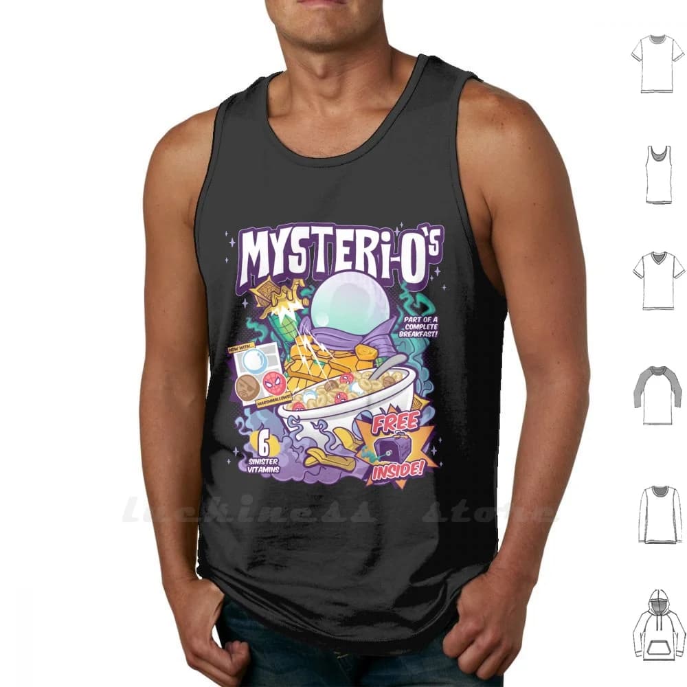 Canottiera in cotone canottiera in cotone senza maniche uomo donna "io Comics cereali Pop cultura Nick Fury Comic Book Retro