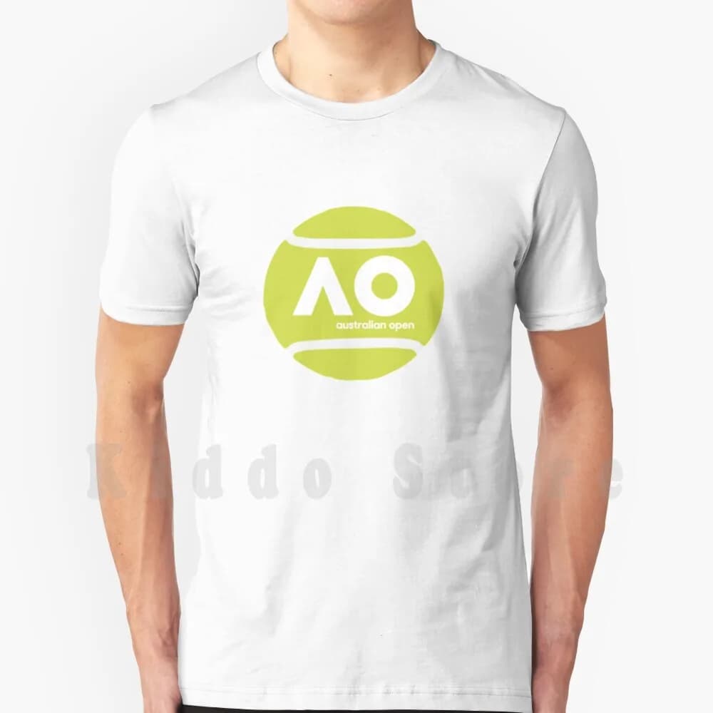 Maglietta Australian Open Tennis Ball T Shirt DIY taglia grande 100% cotone Andy Murray Andy Murray Tennis Federer