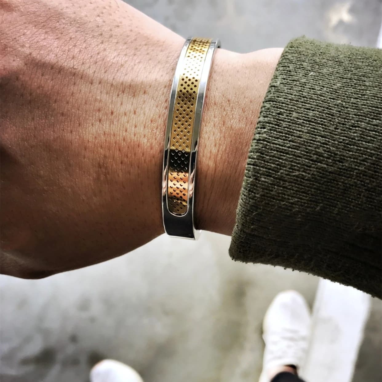 Bracciale in acciaio inossidabile di lusso braccialetti da uomo per uomo Bracciale color oro Ciondoli d'amore Gioielli Bracciale in acciaio inossidabile 2021