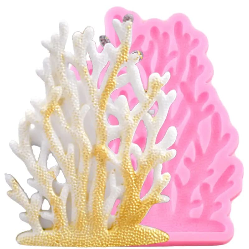 Stampi in silicone per corallo marino 3D Sugarcraft Strumenti per decorare torte fondente Stampi per cioccolato Gumpaste in argilla polimerica per caramelle per feste fai da te