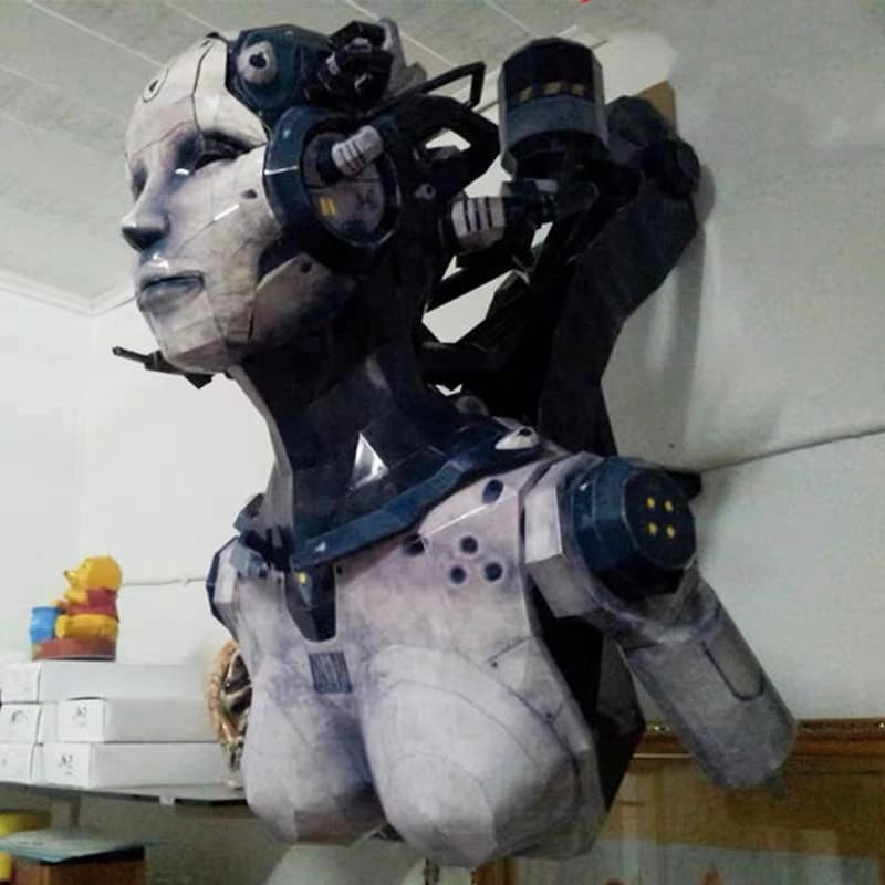 55cm fai da te stella Terran donna adatante modello di carta rivista modello di carta mestiere To'y stella artigianato2 puzzle fatti a mano Battlecruiser umano