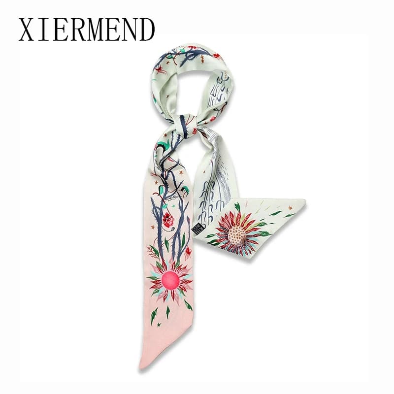 Sciarpe di seta piccole di nuovo arrivo legate primavera autunno corea stile joker borse fascia piccola sciarpa legata hairband sciarpa skinny da donna