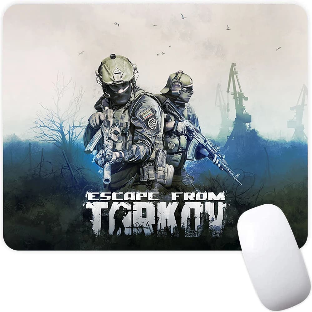 Tappetino per mouse da gioco piccolo Tappetino per mouse per computer PC Gamer Tappetino per mouse Laptop Mausepad Fuga da Tarkov Tappeto Tappetino per tastiera Tappetino per scrivania
