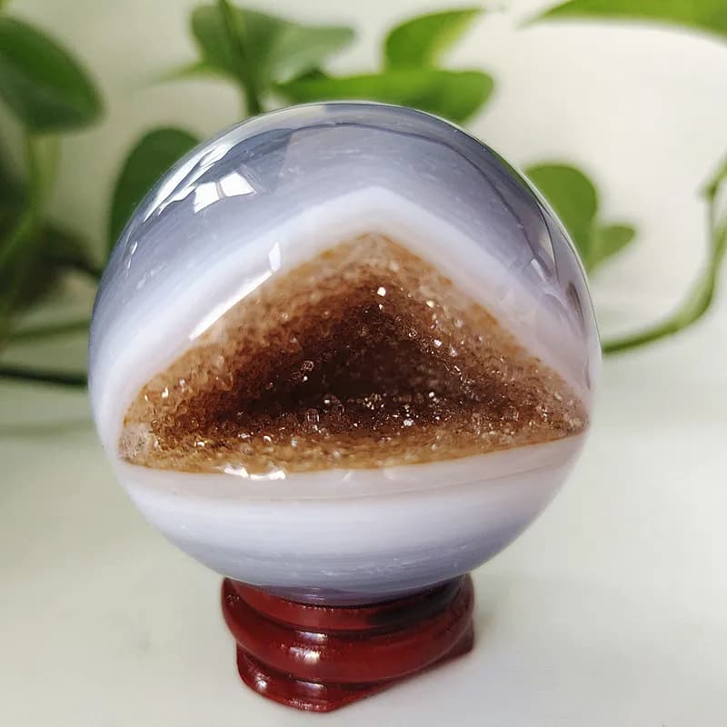 Pietre naturali agata sfera di cristallo Druzy Geode sfera decorazione della stanza della casa ornamenti Feng Shui stregoneria guarigione Chakra Reiki