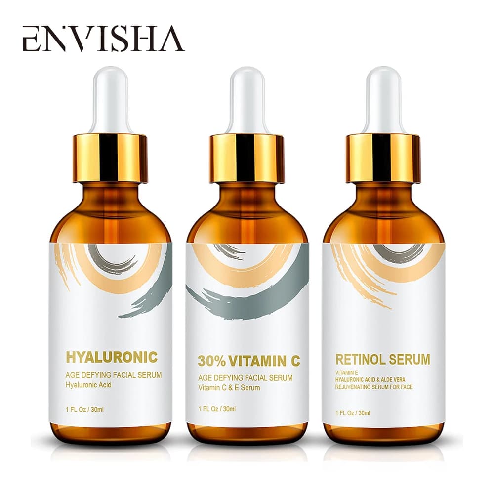 Envy sha Serum set for facial care hyaluronic acid retinol vitamin C serum whitening essence moisturizing facial care cosmetics