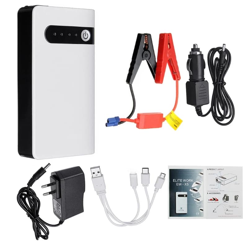 Banca portatile di potere del ripetitore della batteria di emergenza del dispositivo d'avviamento di salto dell'automobile di 20000mAh 12V impermeabile con il trasporto di goccia della torcia elettrica del LED