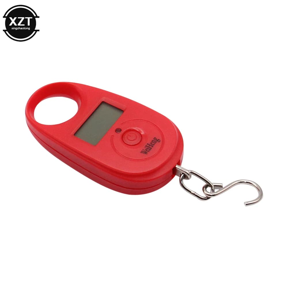 Mini bilancia digitale portatile per bagagli con Display LCD 25kg/5g bilancia elettronica sospesa gancio tascabile fornitura di pesatura da cucina