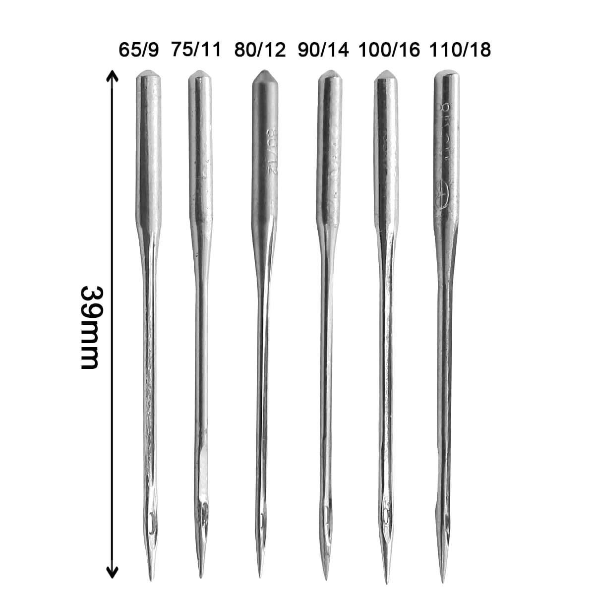 10 Pz/pacco Aghi Per Cucire ORGAN Aghi Per Macchine Da Cucire Per Uso Domestico per SINGER BROTHER 9/65 11/75 12/80 14/90 16/100 18/110
