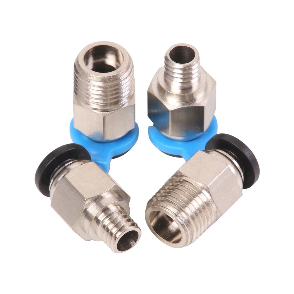 Pneumatic connectors Bowden extruder V6 V5 j-head Hotend for OD 4mm PTFE Tube quick attachment j-head fittings for 3D printer parts