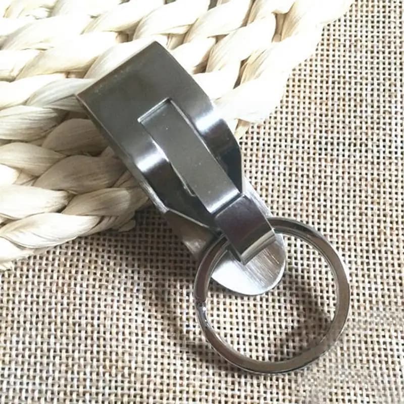 Nuove Mini Clip tascabili moschettone portatile antiruggine porta cintura da esterno Clip appesa chiavi borsa in acciaio gadget in metallo vita S8E0