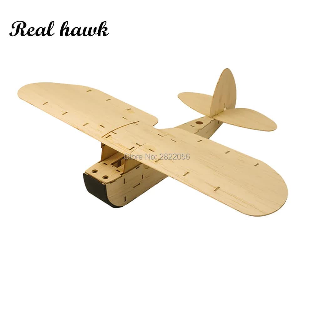 Real Hawk Balsawood Aereo da volo libero ZYO-6 Modello di aereo in legno Regalo di Natale per ragazzi
