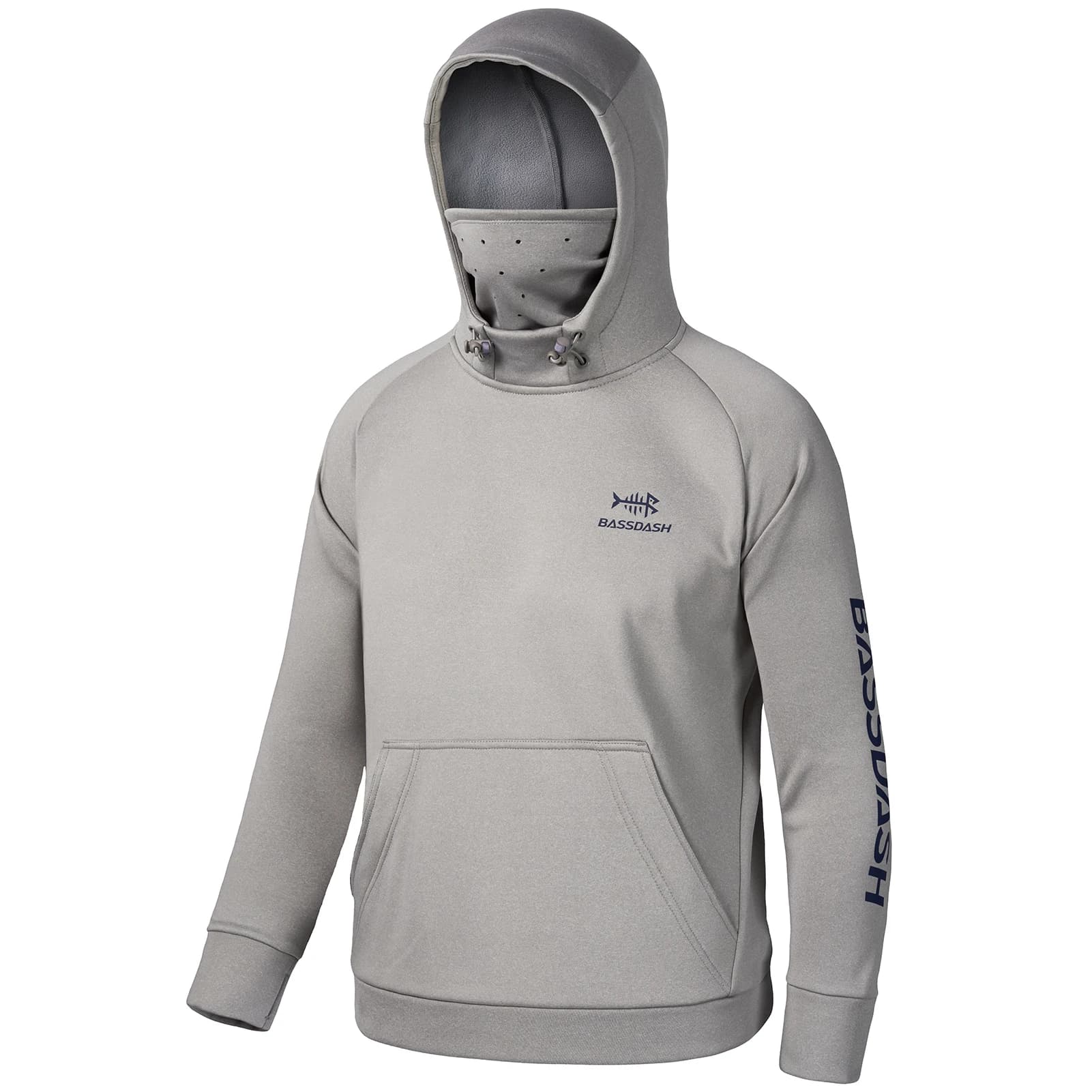 BASSDASH Felpa con cappuccio invernale in pile per giovani con maschera per la pesca Felpa per bambini resistente all'acqua All'aperto Mantieni caldo FS18Y