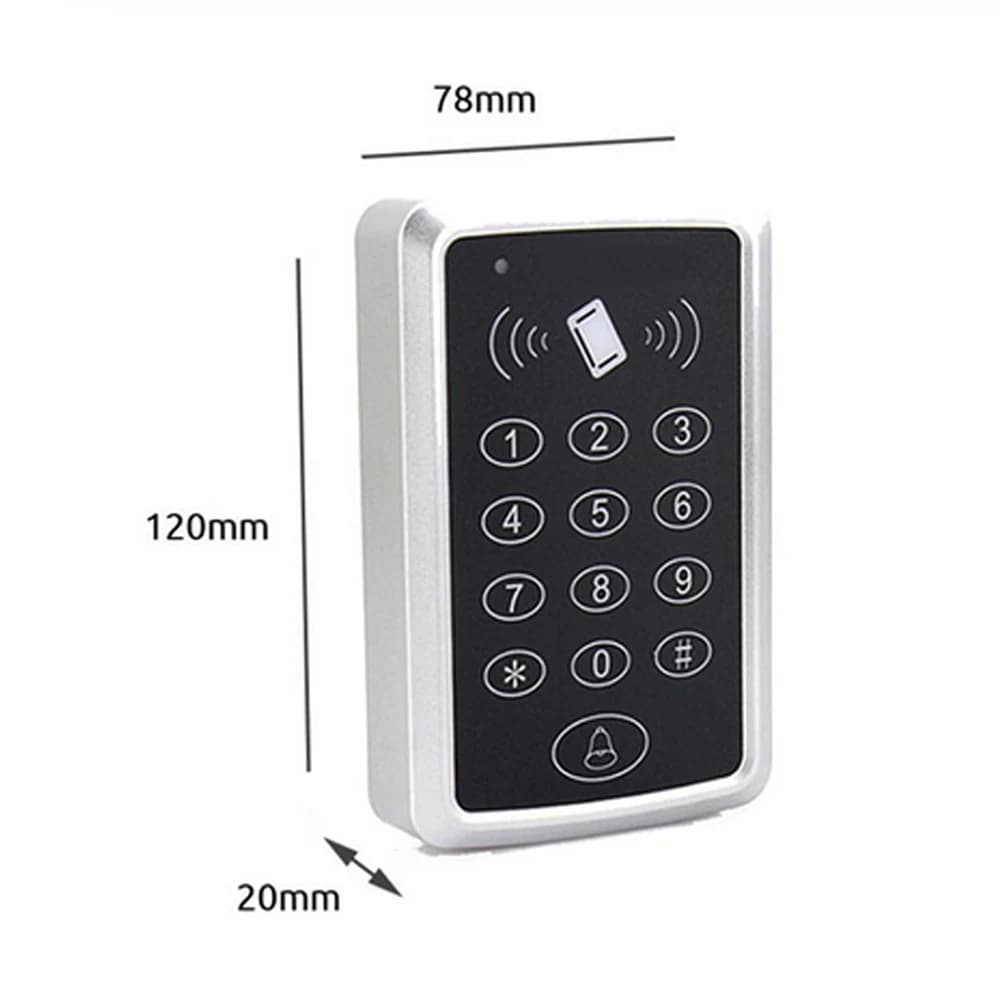 RFID Access Control Keypad 125KHz EM Card Reader for Door Lock Opener - Keyboard System for Access Control