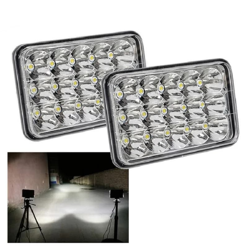 45W 12V 24Volt Camion Proiettori A LED H4 Spina 6x4 Pollici Piazza 4x6 Led faro 24v H4 Per Hi/Lo Fascio di LED H4