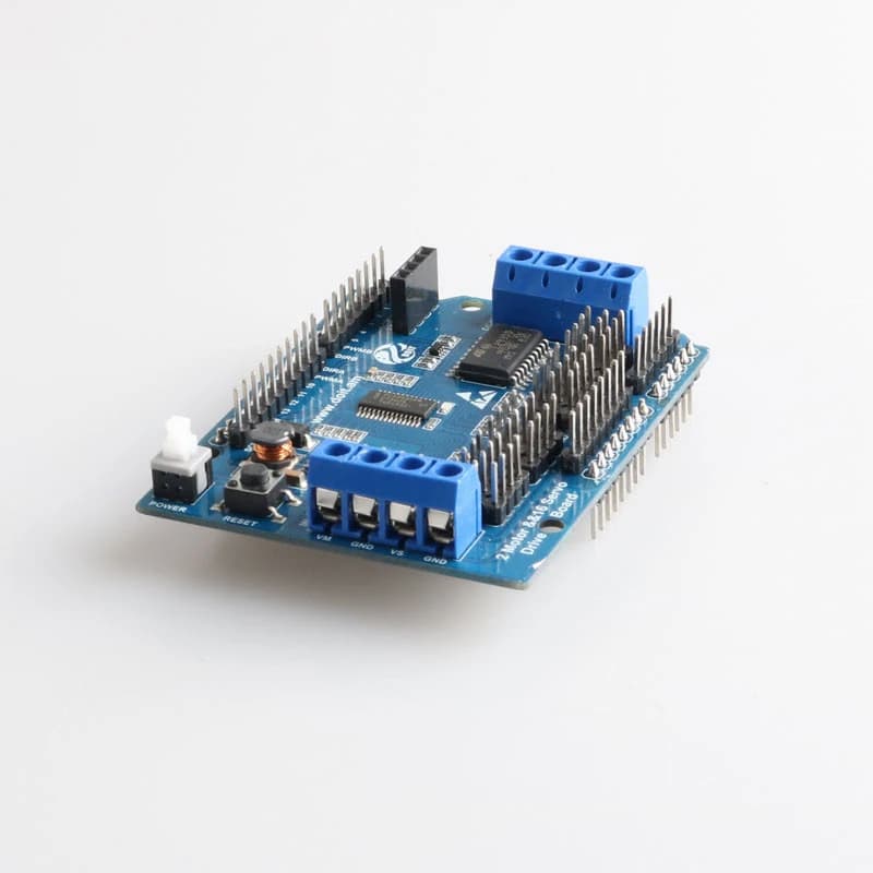 Motore a 2 vie e scheda di espansione Servo a 16 vie scheda di sviluppo azionamento motore RC Robot Arm/ Tank Smart Car Chassis Part DIY per Arduino