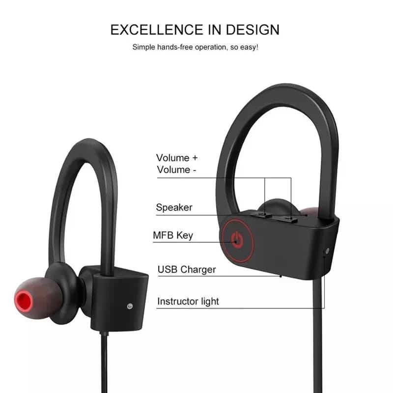 Bluetooth headset for Sony Xperia XA Ultra Dual Earbuds headphones with wireless earphone microphone