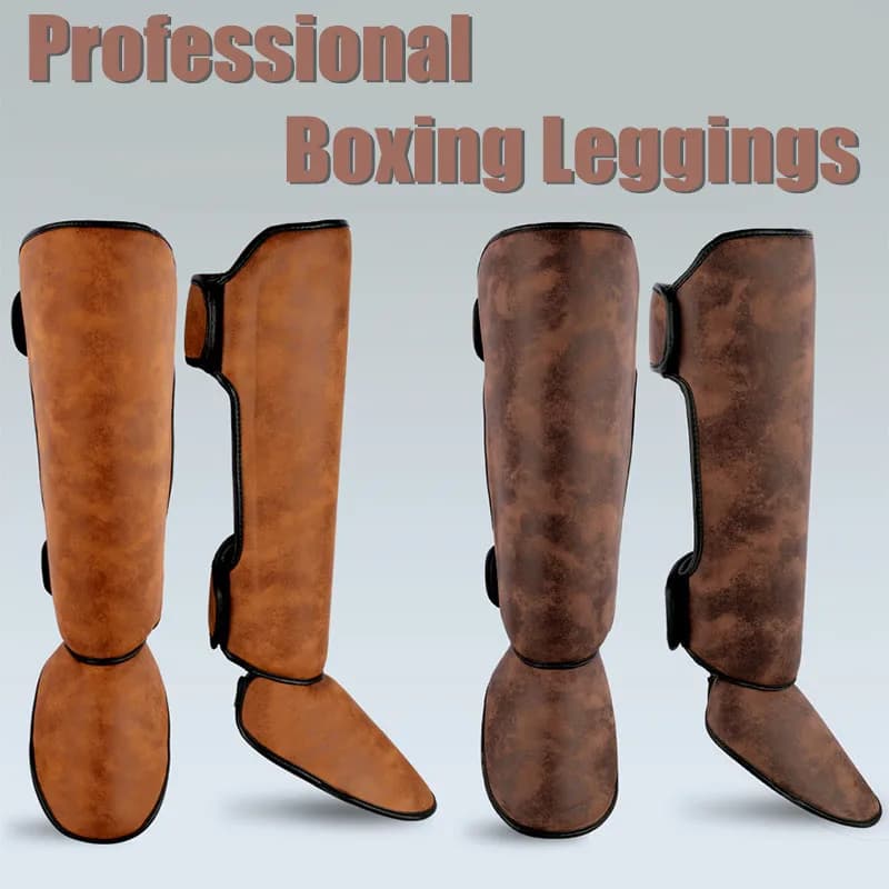 GINGPAI Professionale Guantoni da Boxe Uomo Leggings con Collo Del Piede di Supporto Alla Caviglia Regolabile Cintura Ispessimento Guantoni Da Boxe Leggings per Le Donne