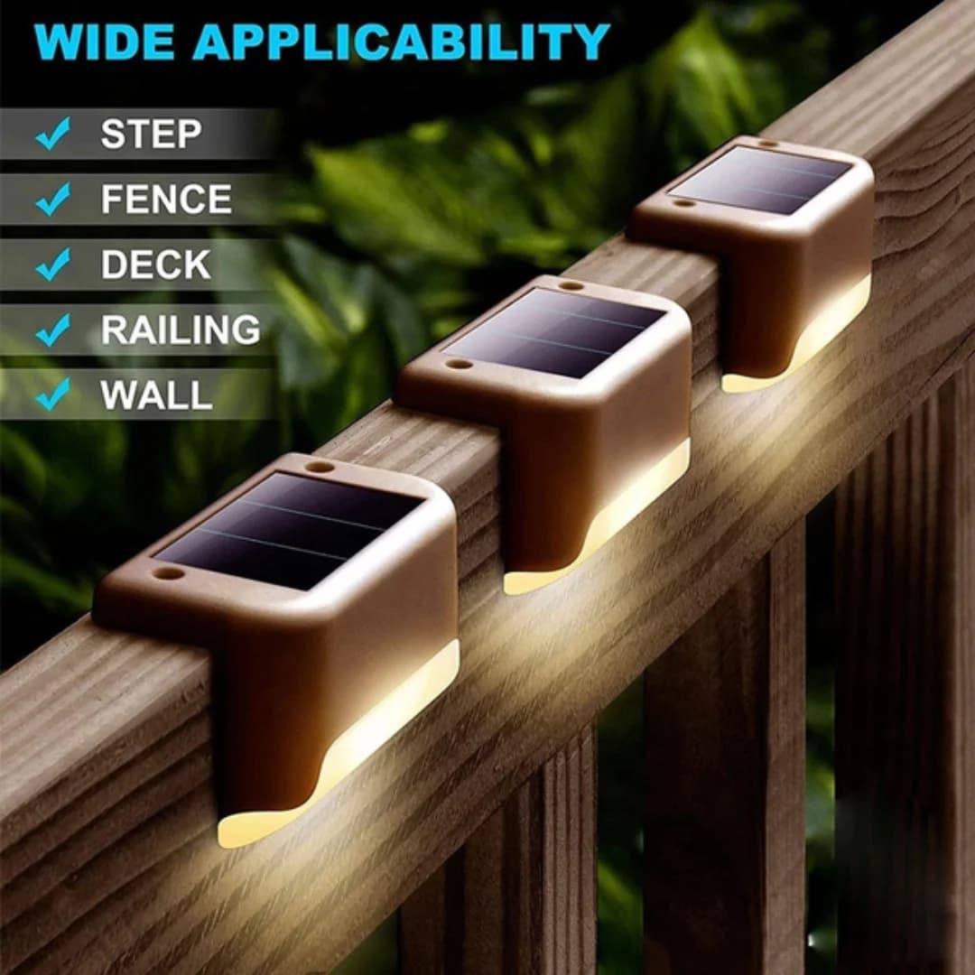 Pannello solare impermeabile luce a LED, luci da giardino per esterni, lampada da parete, adatta per strada, cortile, terrazza, gradini per scale, nuovo