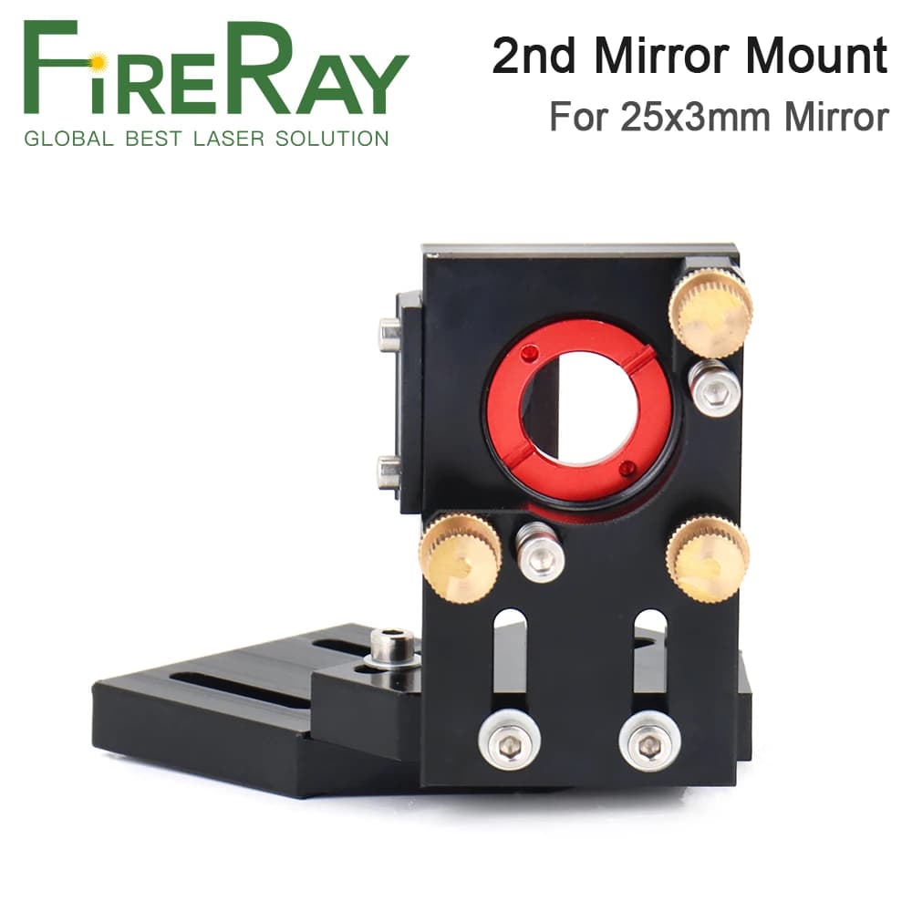 Specchio riflettente per montaggio Laser CO2 FireRay testa Laser da 25mm supporto integrato per montaggio a specchio secondo per macchina per incidere Lase