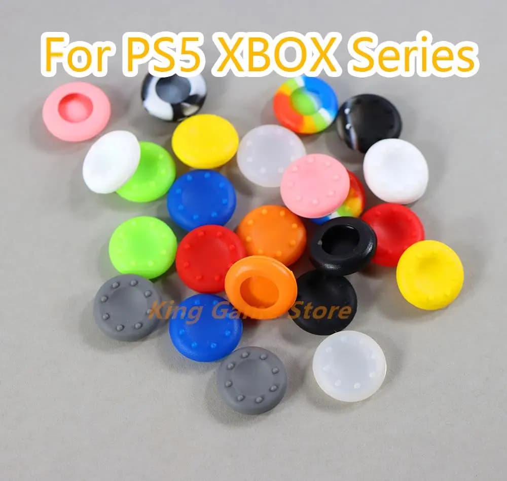 2 pz/lotto Silicone Thumbstick Grip Cap Cover Joystick Caps per playstation PS4 PS3 Xbox 360 Controller di Gioco Accessori