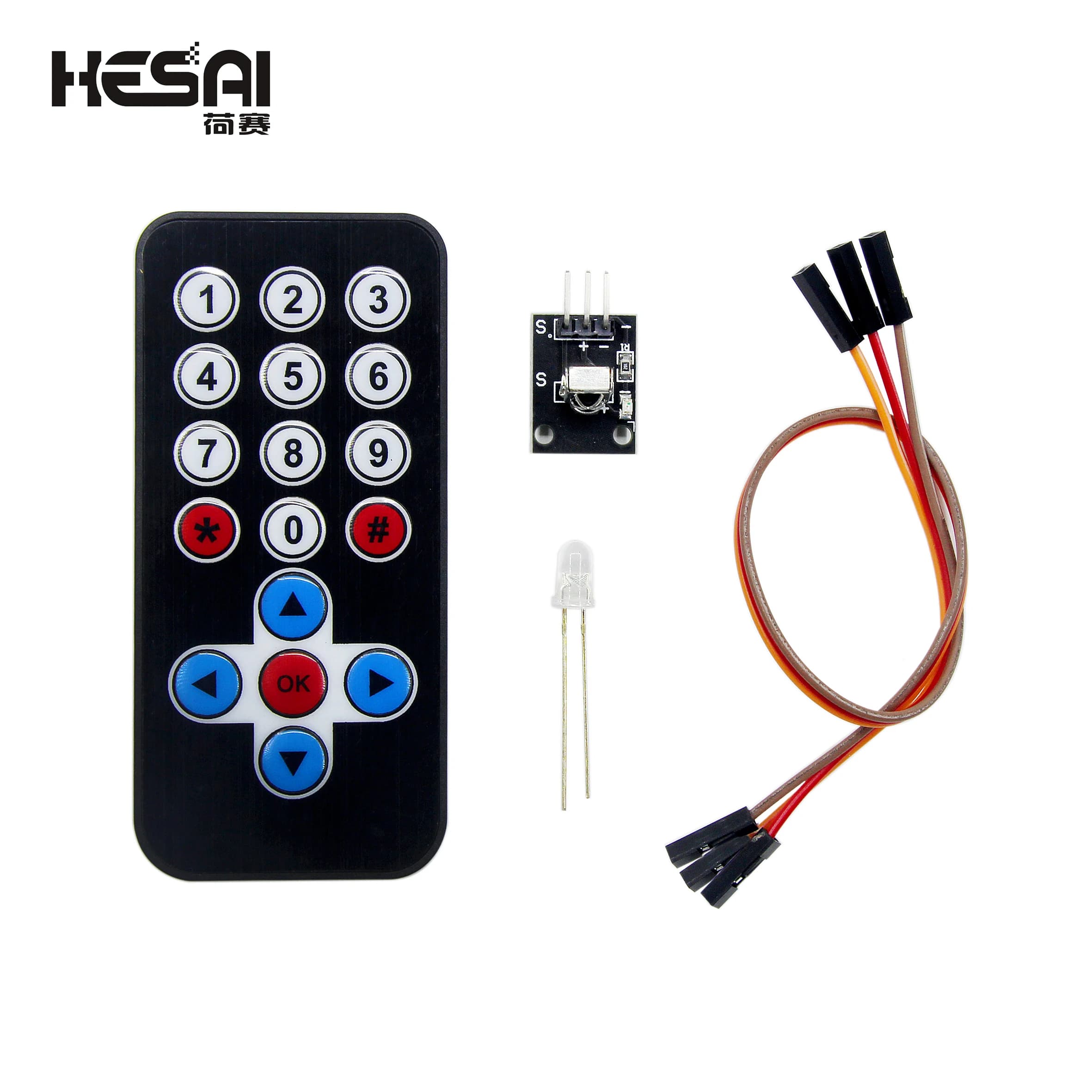 Nuovo Kit Modulo di Controllo Remoto Wireless a Infrarossi IR Smart Electronics 2021 HX1838 per Arduino DIY