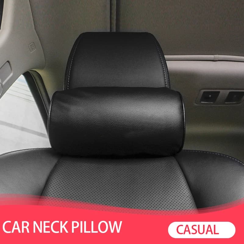 1 pz car styling sedile collo cuscino protezione PU poggiatesta automatico supporto resto viaggio auto comodo poggiatesta cuscino per il collo