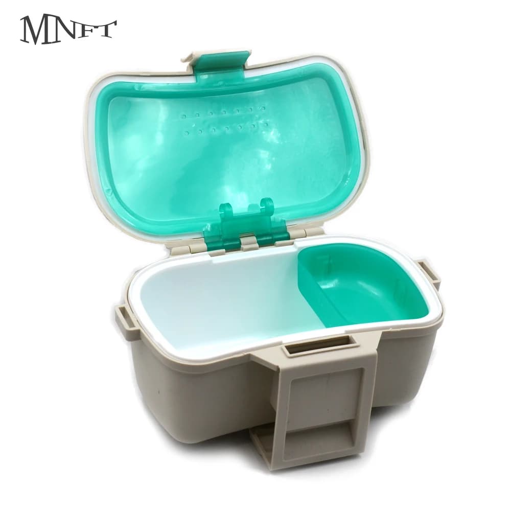 MNFT 1Pcs Portable Fishing Lures Box Bait Breathable Case Worm Fishing Tackle Live Container Waist