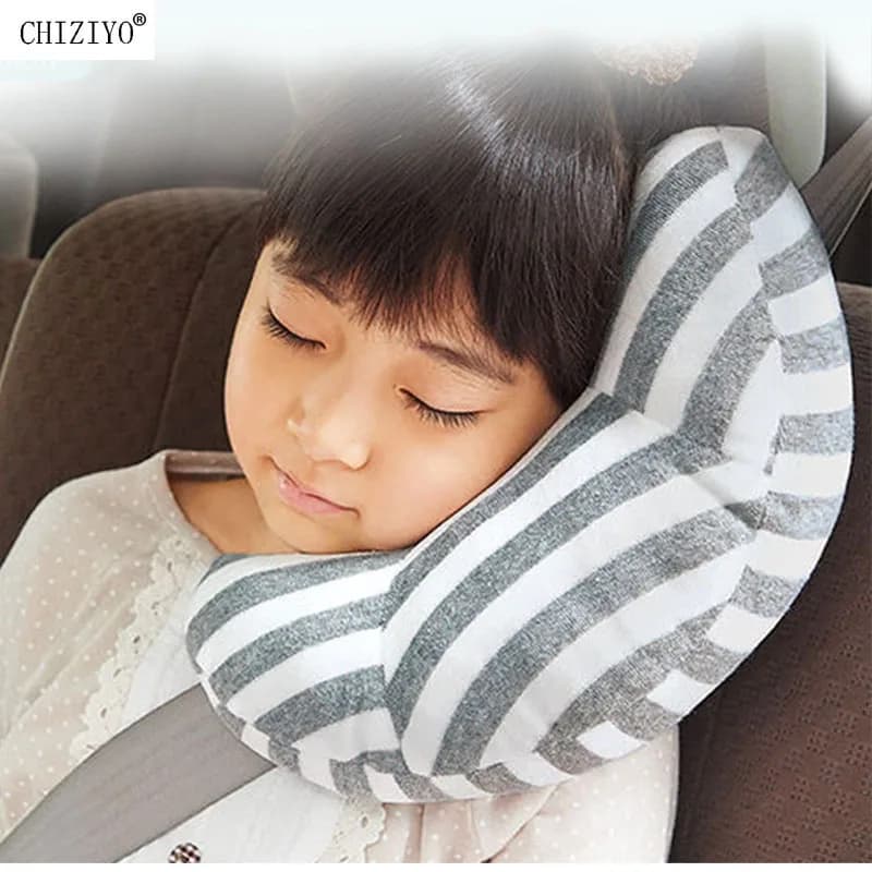 Strisce di stoffa cuscino per il collo dell'auto cuscino per poggiatesta supporto per il sonno cintura di sicurezza per alleviare il dolore Comfort accessori da viaggio per la casa