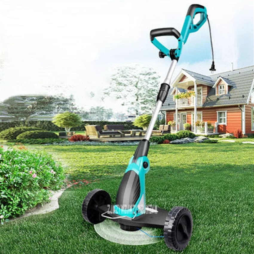 GT650 tosaerba elettrico attrezzi da taglio per giardinaggio tagliaerba maniglie regolabili per uso domestico tosaerba 220V 650W 9000 giri/min 330mm