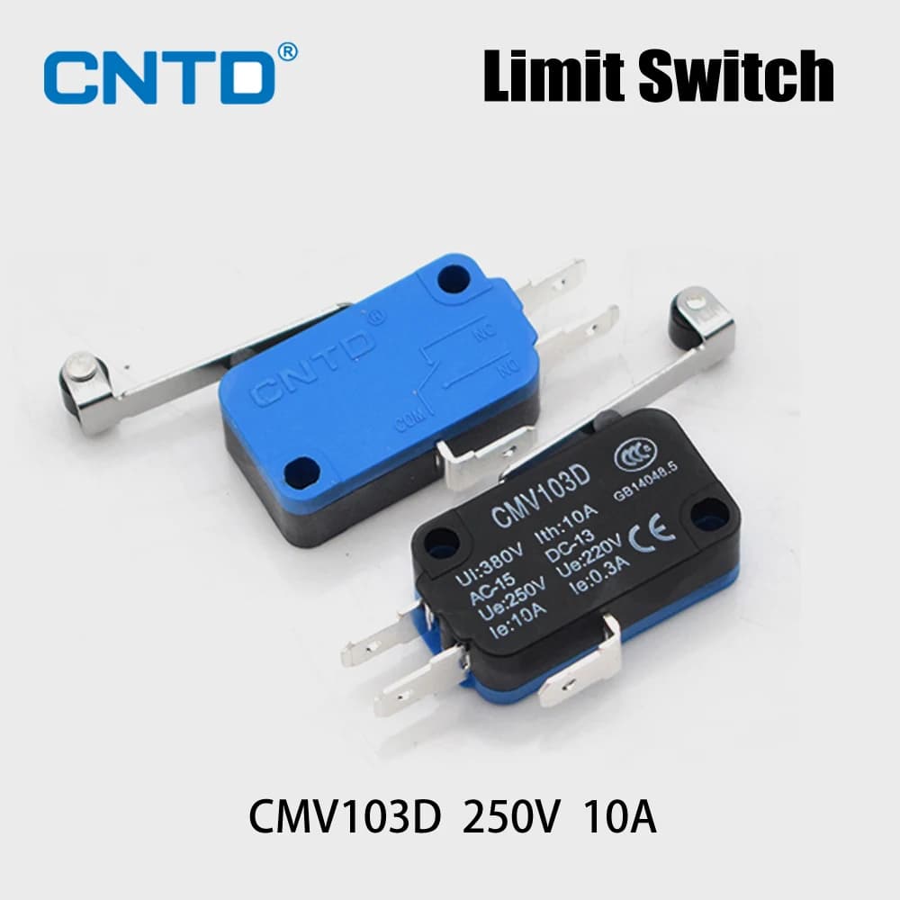 Piccolo finecorsa CMV103D UE220V 0.3A Micro limite momentaneo con sensore limite aperto a manico lungo per macchina da taglio laser CO2